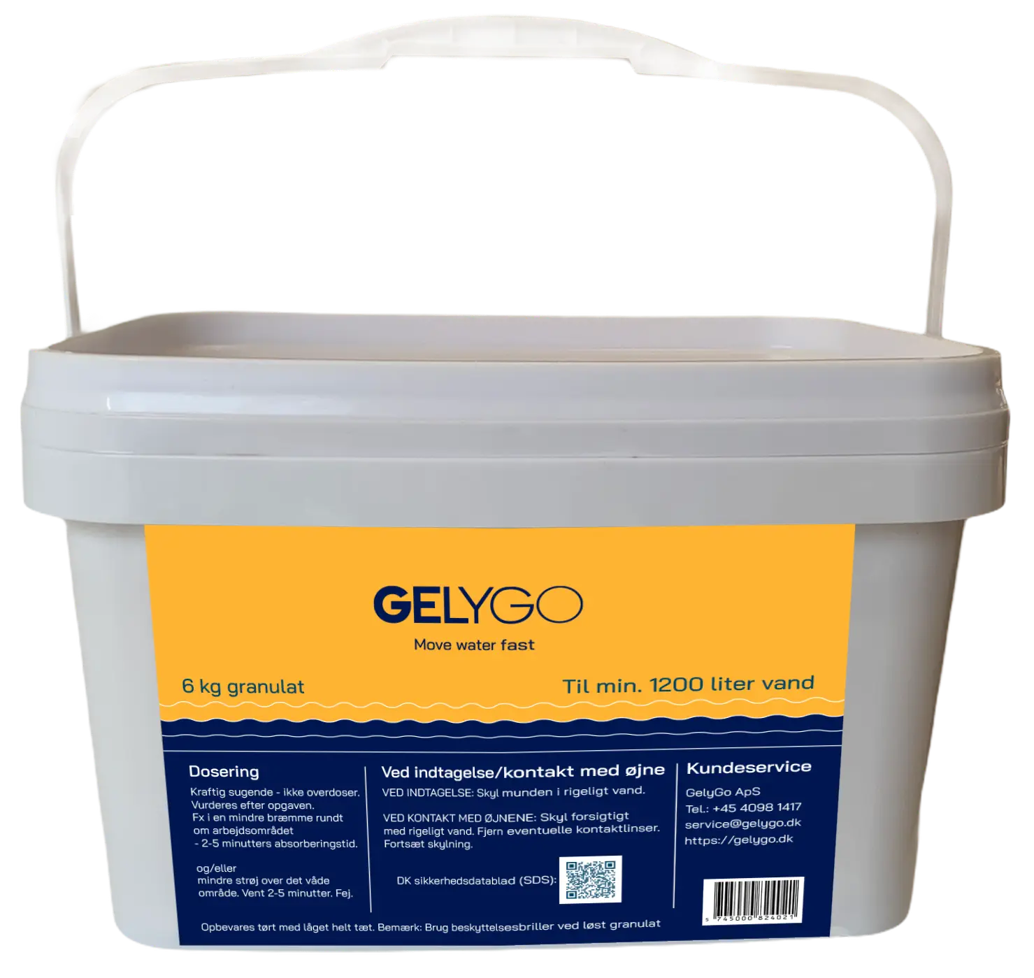 GelyGo spand med 6 kg granulat