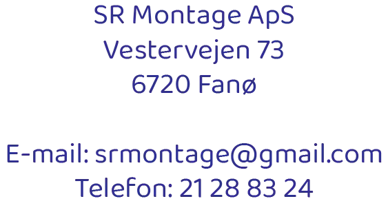 SR Montage ApS​ logo